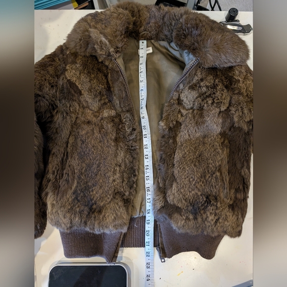 Luxurious Vintage Authentic Rabbit Fur Bomber Jacket - Picture 12 of 15